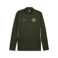 Piłka nożna - Męska bluza treningowa Manchester City z zamkiem 1/4 PUMA Myrtle Bold Blue Green - miniaturka - grafika 1