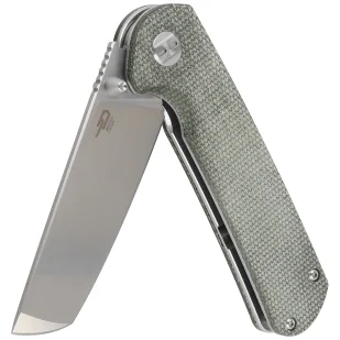Nóż składany Bestech Sledgehammer Green Micarta, Satin / Stonewashed D2 (BG31B-1) - Noże - miniaturka - grafika 3