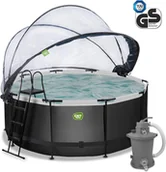 Baseny ogrodowe - Basen ogrodowy stelażowy 360x122 cm kopuła pompa piaskowa Stone Exit 30.47.12.20 - miniaturka - grafika 1