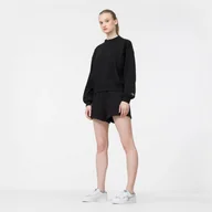 Spodnie sportowe damskie - Damskie spodenki dresowe CHAMPION Shorts - czarne - miniaturka - grafika 1