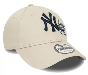Czapka z daszkiem NEW ERA NY Yankees Food Character 9FORTY beżowa - Czapki damskie - miniaturka - grafika 3