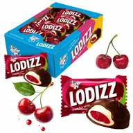 Cukierki - LODIZZ Cukierki w Czekoladzie o Smaku Wiśni Flying cow Duże Opakowanie 1000 - miniaturka - grafika 1