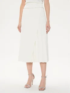 Rinascimento Spódnica midi CFC0118252003 Biały Regular Fit - Spódnice - miniaturka - grafika 1