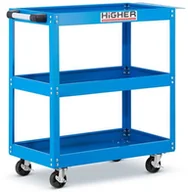 Wózki magazynowe - Wózek warsztatowy narzędziowy 3 półki HIGHER 100kg - miniaturka - grafika 1