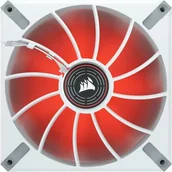 Wentylatory komputerowe - CORSAIR ML140 LED ELITE WHITE 140mm Magnetic Levitation Red LED Fan with AirGuide Single Pack - miniaturka - grafika 1