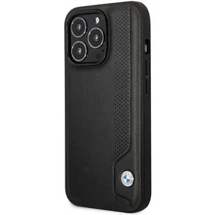 Etui BMW BMHCP14L22RBDK iPhone 14 Pro 6,1" czarny/black hardcase Leather Blue Dots - Etui i futerały do telefonów - miniaturka - grafika 2