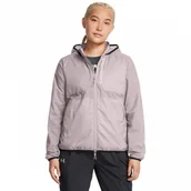 Kurtki damskie - Damska kurtka do biegania Under Armour UA Trail Run Jacket - beżowa - miniaturka - grafika 1