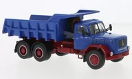 Samochody i pojazdy dla dzieci - Ixo Models Magirus Jupiter 6X6 Dumper Blue 1:43 Trud004 - miniaturka - grafika 1