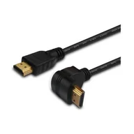 Kable - ELMAK Kabel HDMI CL-041.5 m katowy złoty v1.4 3D - miniaturka - grafika 1