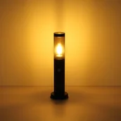 Lampy ogrodowe - Lampa cokołowa Boston z gniazdami i czujnikiem - miniaturka - grafika 1