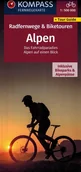 Przewodniki - Alpy 1:500 000 Mapa Rowerowa Turystyczna Miniprzewodnik 2025 Kompass - miniaturka - grafika 1
