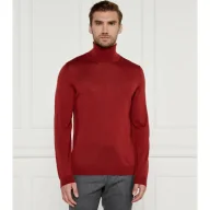 Swetry męskie - BOSS BLACK Wełniany golf Musso-P Slim Fit - miniaturka - grafika 1