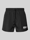 Kąpielówki męskie - Spodenki kąpielowe z nadrukiem z logo model ‘KEN’ - miniaturka - grafika 1