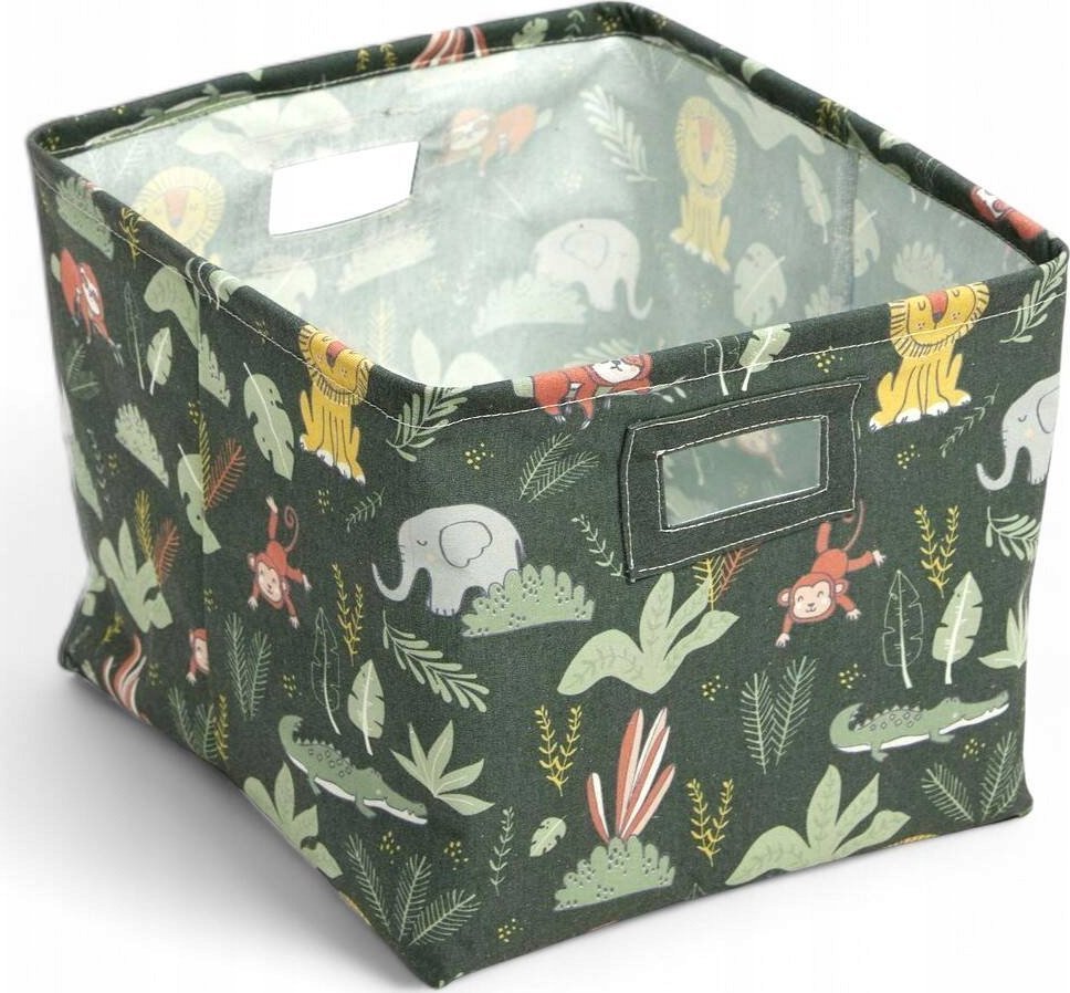 LA FACTORY Kosz na zabawki prostokątny THE KING OF THE JUNGLE, Ø 38 cm
