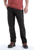 Spodnie sportowe męskie - Spodnie Carhartt Rugged Stretch Canvas Pant Black - miniaturka - grafika 1
