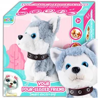 Zabawki interaktywne dla dzieci - Piesek Pies Chodzi Siada Węszy Reaguje Na Dżwięk Interaktywny Maskotka - miniaturka - grafika 1