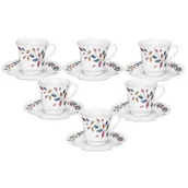 Serwisy do kawy i herbaty - Serwis kawowy porcelanowy DOMOTTI Vergo 6 osób (12 elementów) - miniaturka - grafika 1