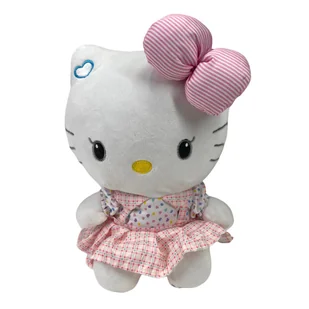 Maskotka Pluszowa Hello Kitty Kolorowa Sukienka 40x30x20 cm - Maskotki i pluszaki - miniaturka - grafika 1