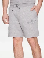 Spodenki męskie - Tommy Hilfiger Szorty sportowe Curve Logo MW0MW30014 Szary Regular Fit - miniaturka - grafika 1