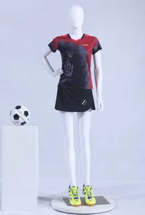 Eurotondisplay FC-11W piękny kobiecy abstrakcyjny biały matowy lakierowany manekin okno manekin kobieta manekin biały Egghead metalowa płyta - Manekiny wystawowe - miniaturka - grafika 1