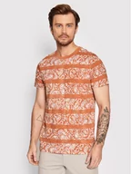 Koszulki męskie - Jones Jack PREMIUM T-Shirt Bludrifter 12211068 Pomarańczowy Regular Fit - miniaturka - grafika 1