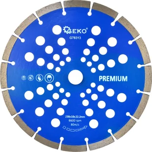 Geko tarcza diamentowa segmentowa 230x10x22,2mm Premium G78313 - Tarcze do pił - miniaturka - grafika 1