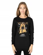 Bluzy damskie - Długa Bluza Tunika Damska Bawełniana 241-02 r S - miniaturka - grafika 1