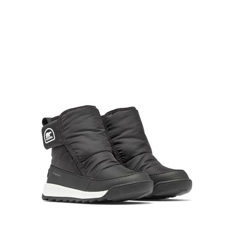 Sorel Whitney 2 Plus Bootie wodoodporne modne botki, czarne/sól morska, 10 UK dziecko, Sól morska czarna, 10 UK Child