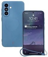 Etui i futerały do telefonów - Bizon Silikonowe etui z pierścieniem magnetycznym Case Silicone Magnetic Sq do Galaxy A36 5G, granatowe - miniaturka - grafika 1