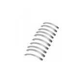 Zawiasy, okucia i inne akcesoria - Klamka do drzwi kuchennych - stal nierdzewna - 10 sztuk - 96 mm - srebrna - miniaturka - grafika 1