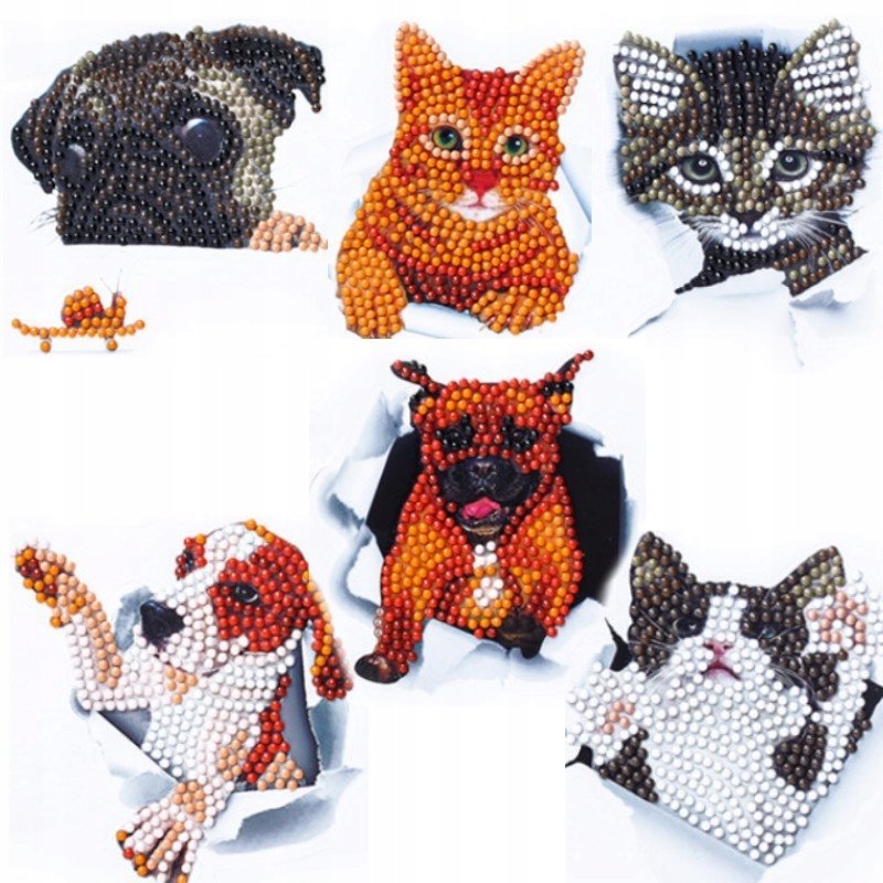 Haft Diamentowy Naklejki na zeszyt mozaika 5D