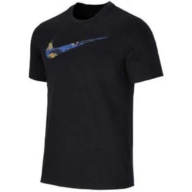 Koszulka Męska T-shirt Nike Logo DV2738-010 czarna r. L - Koszulki męskie - miniaturka - grafika 1