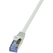 Patchcordy - LogiLink Patchcord CAT.6A S/FTP 10m szary CQ3092S - miniaturka - grafika 1