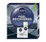 Zestawy kosmetyków męskich - NIVEA MEN Feel Recovered Sensitive Duo świąteczny zestaw kosmetyków dla mężczyzn pianka do golenia + balsam po goleniu - miniaturka - grafika 1