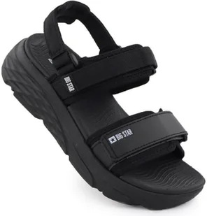 Sandały sportowe damskie na rzep czarne Big Star RR274A076 37 - Sandały damskie - miniaturka - grafika 1