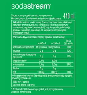 SODASTREAM Syrop SodaStream 7UP 440 ml 9251-uniw - Śmietanki i dodatki do kawy - miniaturka - grafika 2