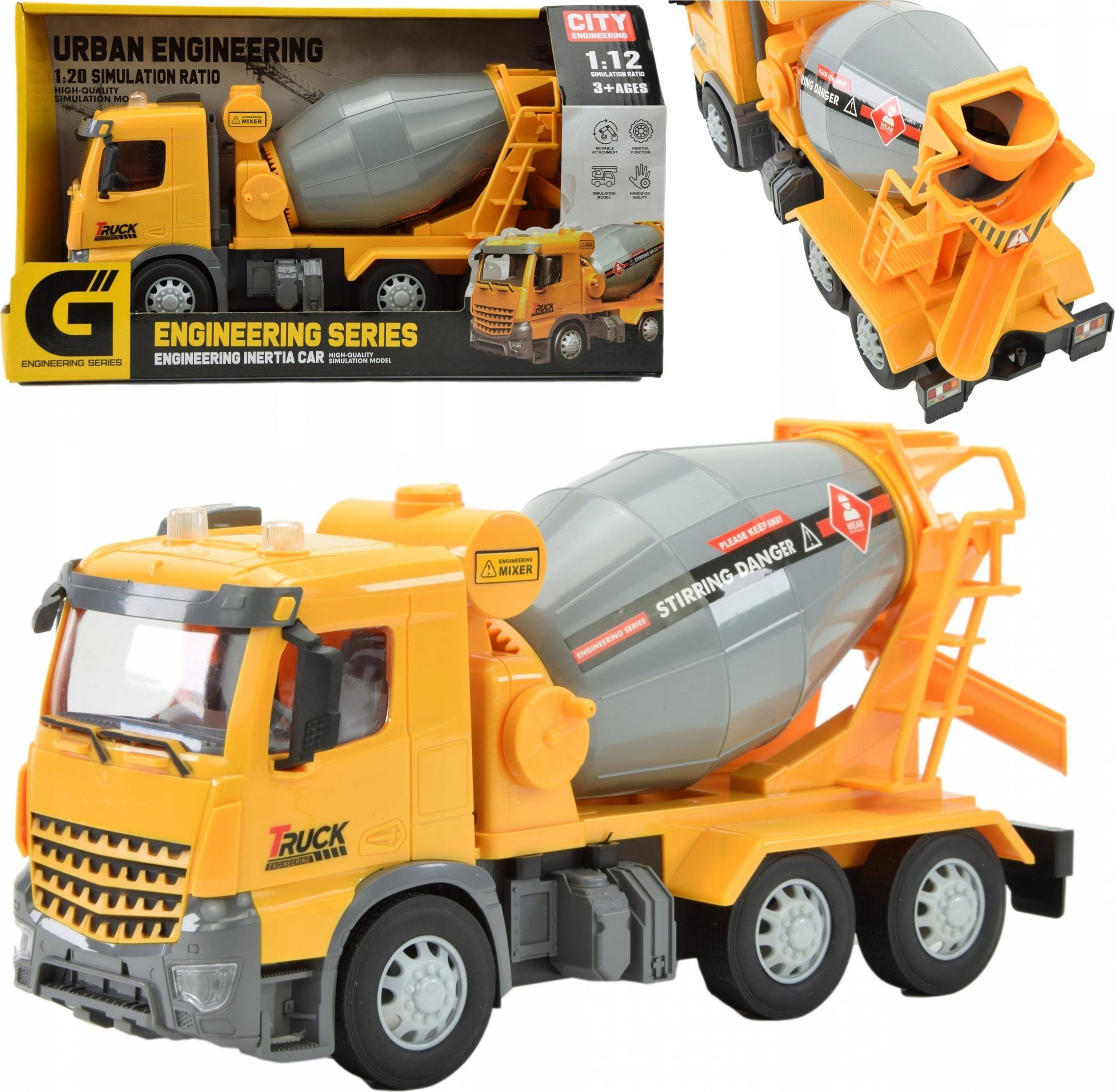 Skleplolki DUŻA CIĘŻARÓWKA BETONIARKA AUTO SAMOCHÓD ZABAWKA