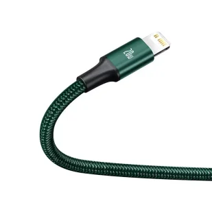 Kabel USB-C 3w1 Baseus Rapid Series, micro USB / Lightning / USB-C, 20W, 1.5m (zielony) - Kable USB - miniaturka - grafika 2