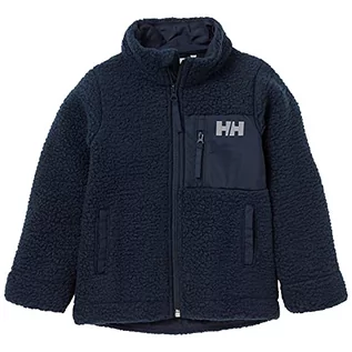 Kurtki i płaszcze dla chłopców - Helly Hansen Uniseks dziecięca kurtka z runem Champ Pile 597 Navy 2 - grafika 1