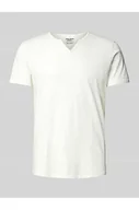 Koszulki męskie - T-shirt z dekoltem serafino - Blend - miniaturka - grafika 1