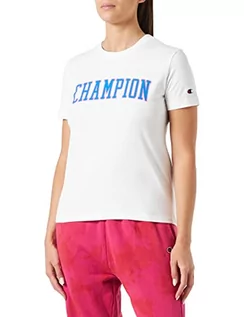 Koszulki i topy damskie - Champion T-shirt damski, Off-white (Way), XL - grafika 1