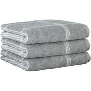 Ręczniki - Cawo Ręcznik Two-Tone w kratę 80 x 150 cm platynowy - miniaturka - grafika 1