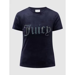 Koszulki i topy damskie - T-shirt z pluszu model Taylor - Juicy Couture - grafika 1