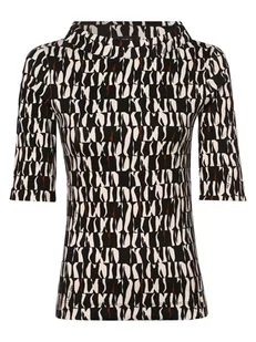 Marc Cain Collections - Koszulka damska, czarny|beżowy - Koszulki i topy damskie - miniaturka - grafika 1