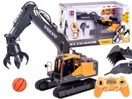 Zabawki zdalnie sterowane - Duża Koparka Zdalnie Sterowana Gąsienicowa Rc Volvo 3w1 Na Pilota - miniaturka - grafika 1