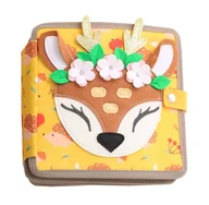 Zabawki sensoryczne - Książeczka sensoryczna z sarenką – edukacyjna zabawa dla najmłodszych - miniaturka - grafika 1