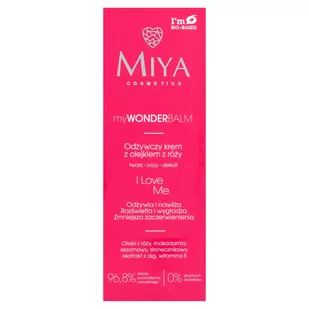 Miya Cosmetics Miya myWONDERBALM I love me krem odżywczy z olejkiem z róży 75ml - Kremy do twarzy - miniaturka - grafika 1
