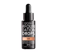 Podkłady do twarzy - Gosh Fundation Drops Podkład wygładzająco-nawilżaający nr 004 Natural 30ml - miniaturka - grafika 1