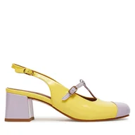 Sandały damskie - Sandały Fly London Solnfly P145083003 Żółty - miniaturka - grafika 1