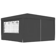 Pawilony ogrodowe - vidaXL Namiot imprezowy ze ściankami, 4x4 m, antracytowy, 90 g/m - miniaturka - grafika 1